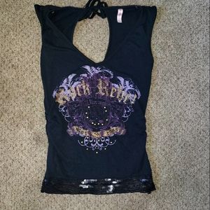 Cute Y2K Black Graphic Punk Rock Grunge Tank Top Shirt